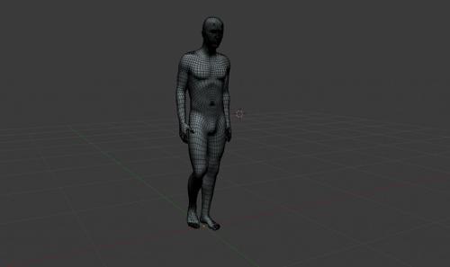 rigged character with walk animation preview image